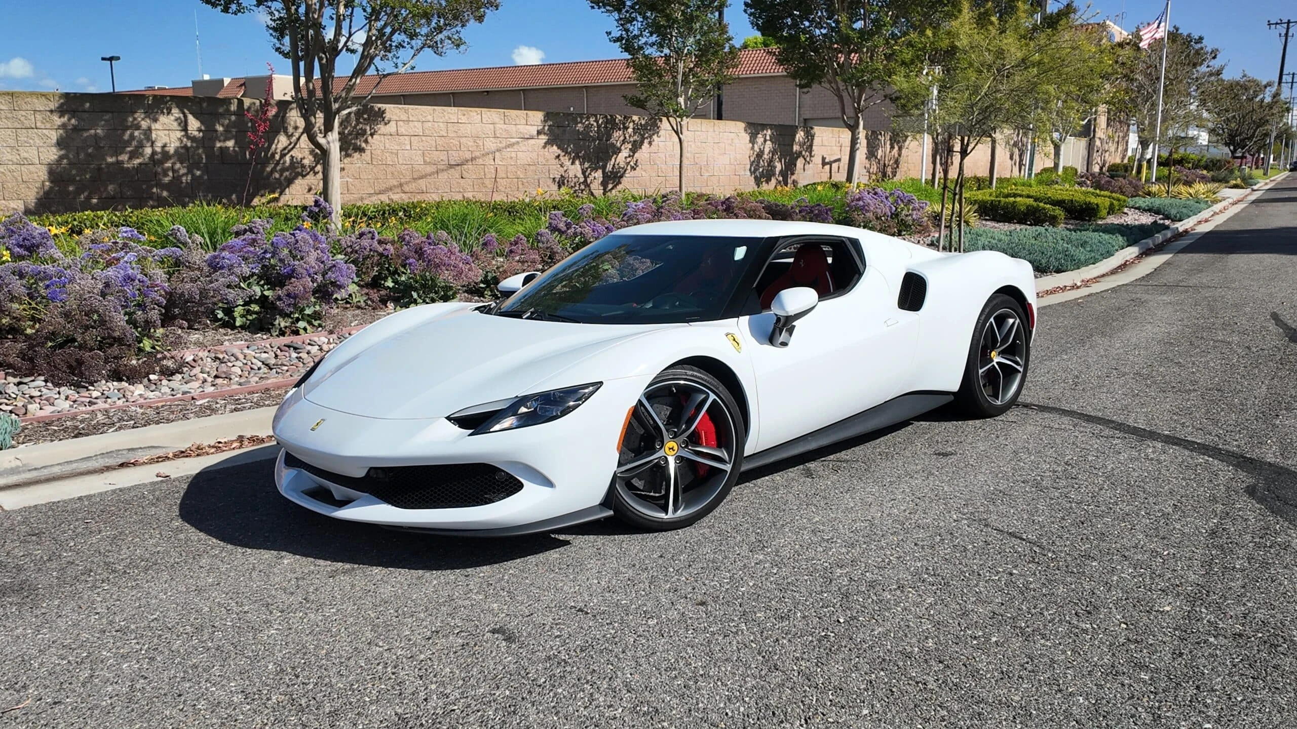Ferrari 296 GTB exterior for miami event-venue car delivery